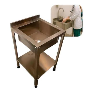 Imagem de Pia De Assepsia De Mãos Em Inox Praticidade E Durabilidade - ACM Inox