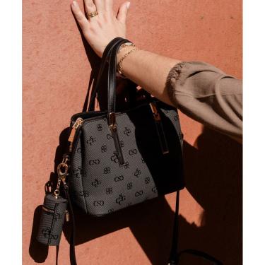 Imagem de Bolsa Feminina Chenson Monograma Atemporal - Alça de Mão - Preto 3485414