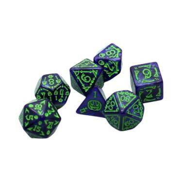 Imagem de Conjunto De Dados DND Com Tema De Halloween, 7 Peças, Dados Poliedrais