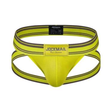 Imagem de Cueca Jockstrap De Nylon De Secagem Rápida Para Homens, Roupa De Banho