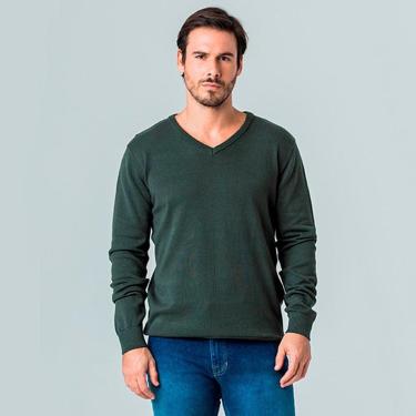 Imagem de Suéter Pulôver de Tricot Gola em V Rock e Soda-Masculino