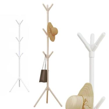 Imagem de Mancebo Cabideiro Arara Organizador Roupas 9 Ganchos Bolsa Chapeu Bone