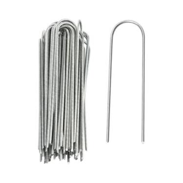 Imagem de Grampos De Jardim Galvanizados Tipo U De Alta Resistência 10 30 50pçs,
