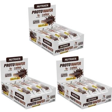 Imagem de Kit 3X Proto Wafer - 12 Unidades De 30g Chocolate - Nutrata-Masculino