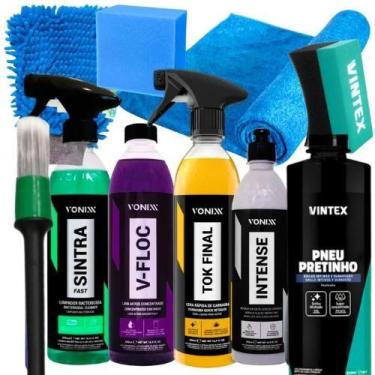 Imagem de Kit Lavagem Shampoo Cera Tok Final Intense Sintra Fast Vonix - VONIXX