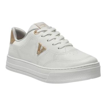 Imagem de Tênis Feminino Via Marte Marfim Napa Suave Design Moderno, 37, Branco,