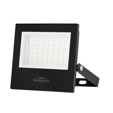 Imagem de Refletor Blumenau LED Play 50W Preto IP66 Uso Externo Bivolt - Verde V