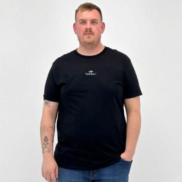 Imagem de Camiseta Mormaii Plus Size Manga Curta Masculina, G1, Preto