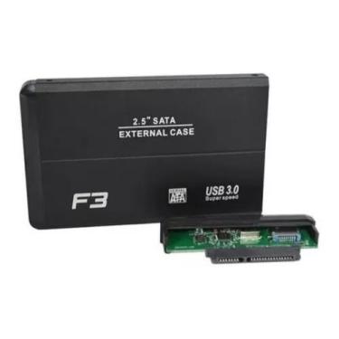 Imagem de Case Gaveta Sata Hd Notebook 2.5 Usb 3.0 Externa Pc - F3