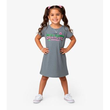 Imagem de Vestido Infantil em Molecotton Select Cinza