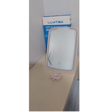 Imagem de Espelho De Maquiagem Com Luz De Led Luatek Lmf1023