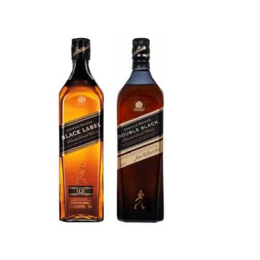 Imagem de Kit Whisky Johnnie Walker Black Label + Double Black 1L Cada