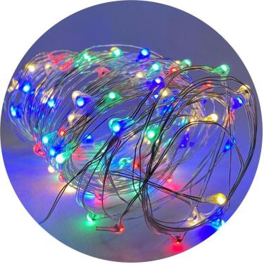 Imagem de Fio De Fada Cordão Decor Fairy Light 100Led`S Colorido 10M