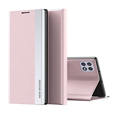 Imagem de Capa flip para Samsung Galaxy A52 4G 5G A52S A72 A71 A42 A32 A22 A11 A50 A10 A21 A33 A53 5G A21S A51 4G 5G Capa de livro de luxo capa de telefone coque bolsa magnética (rosa, A50 A50 A55G A30S A30, P)