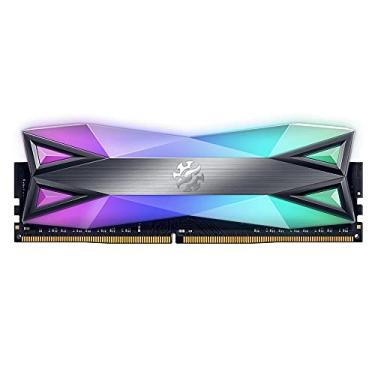 Imagem de XPG Kit de memória de desktop DDR4 D60G RGB 16GB (2x8GB) 3600MHz PC4-28800 CL18-20-20 U-DIMM 288 pinos, cinza (AX4U36008G18A-DT60)