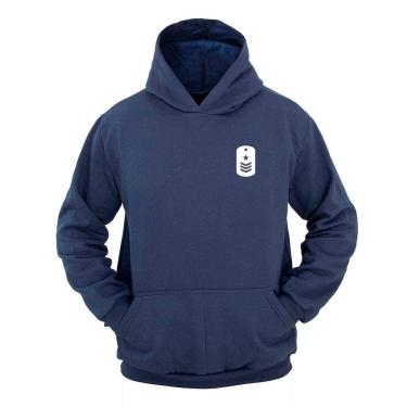 Imagem de Moletom Masculino Canguru Estampa Patente Militar Ragor