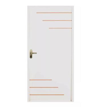 Imagem de Porta De Madeira Branca Milano 2,10x0,80 Lado Direito