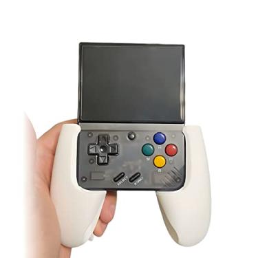 Imagem de Petforu Grip Miyoo Mini Plus (Branco) - Estojo Antiderrapante para Jogar em Consoles Portáteis