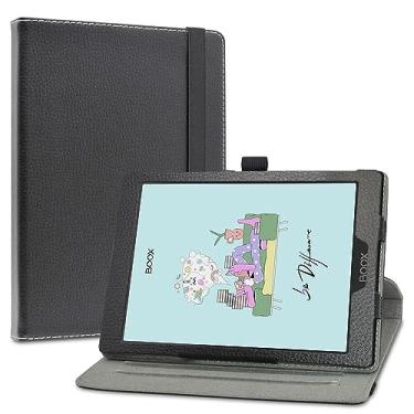 Imagem de LiuShan Capa giratória para tablet BOOX Tab Mini C, suporte de rotação de 360 graus de poliuretano com linda capa para tablet BOOX Tab Mini C de 7,8 polegadas ePaper Tablet PC, preta
