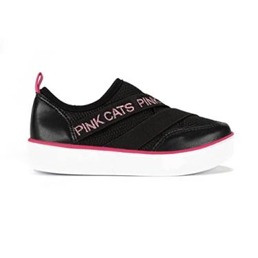 Imagem de Tênis Menina Pink Cats V2851 Preto+preto 31