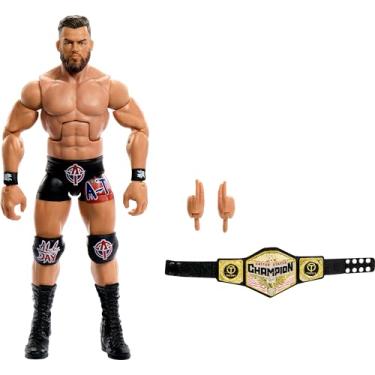 Imagem de Mattel WWE Elite Action Figure & Accessories, 6-inch Collectible Austin Theory with 25 Articulation Points, Life-Like Look & Swappable Hands
