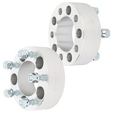 Imagem de SCITOO 2 peças 5LUG 5 cm espaçadores de roda adaptadores 5 x 4,5 com pinos de 1/2" 82,5 CB compatível com espaçadores de roda Galaxie 500 1967-1974 para espaçadores de roda Must-ANG 1964-2014