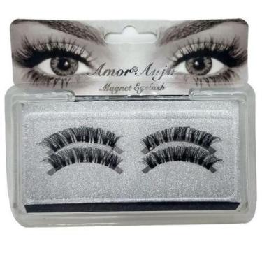 Imagem de Cilios Magneticos Postiços 3d Natural Imã Olho Inteiro  - BC BORA COLE