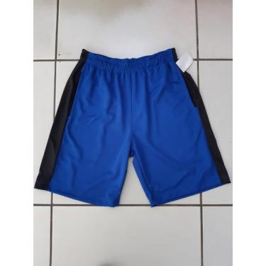 Imagem de Bermuda Masculina com Bolso Tecido Dry Fit - Ases, M, Azul fx preta