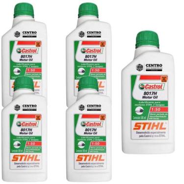 Imagem de KIT Com 5 Unidades de Óleo 2 Tempos Stihl 500ml Alta Lubrificação Para