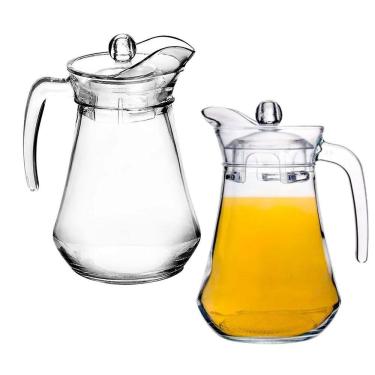 Imagem de Jogo 2 Jarras de Vidro Flora com Tampa Acrílico 1,5 Litros - Tuut