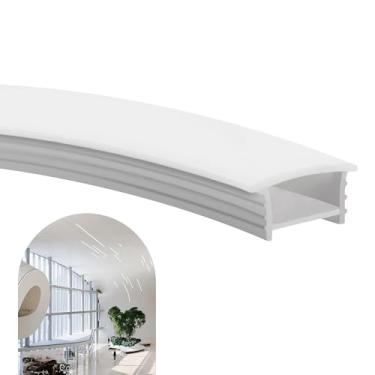 Imagem de Perfil 5m Embutir 30x20mm Flexível Silicone Para Fita Led