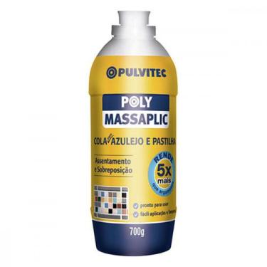 Imagem de Cola Azulejo Massaplic 700Gr Pulvitec, Azul