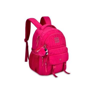 Imagem de Mochila De Costas Rebecca Bonbon Crinkle Matelassê RB24516, Rosa