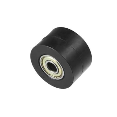 Imagem de A ABSOPRO Rolo de polia de corrente de acionamento de 8 mm Guia de roda tensor deslizante para bicicleta de rua, motocicleta, quadriciclo, preto, item de substituição