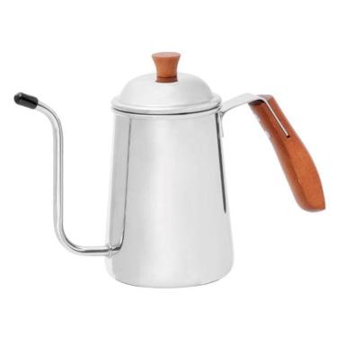 Imagem de Bule Bico Fino Inox Cabo Madeira 700 Ml Mimo Style Af22014