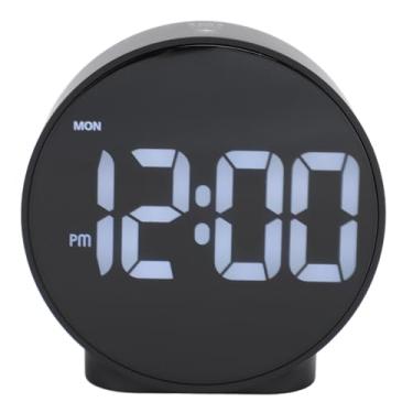 Imagem de Relógio Despertador Digital LED, Relógio Eletrônico Com 3 Níveis de Brilho, Alarmes Duplos, Soneca de 5 Minutos, Exibição Semanal, 12 Formato de Tempo de 24 Horas, (Caixa preta,