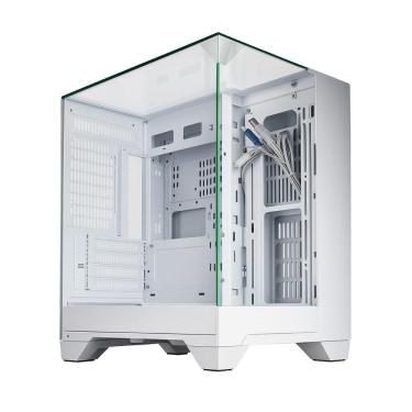 Imagem de Gabinete Gamer Aquário K-Mex Visão Infinita CG-W3D3 - Vidro Temperado - USB 3.2 - M-ATX - Branco