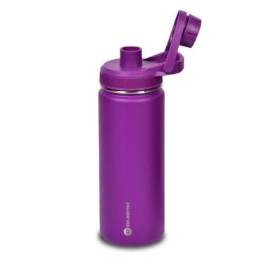 Imagem de Garrafa Térmica Goldentec Colors - 500ml - Inox - Quente ou Frio ate 24h - BPA Free - Roxo - 60299
