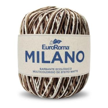 Imagem de Barbante Milano 200g N6 4/6 Fios 226m Euroroma, MARROM