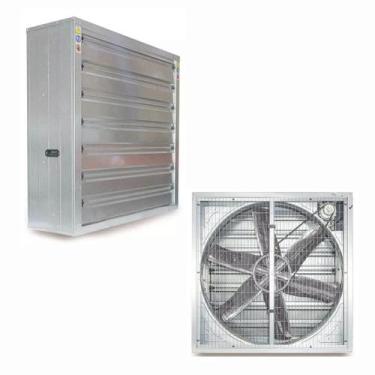 Imagem de Exaustor industrial axial quadrado 36' (1m) motor weg 0,75cv - Agrogra