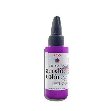 Imagem de Tinta Acrylic Color 30ml Metalica 0417-roxo - TALENTO