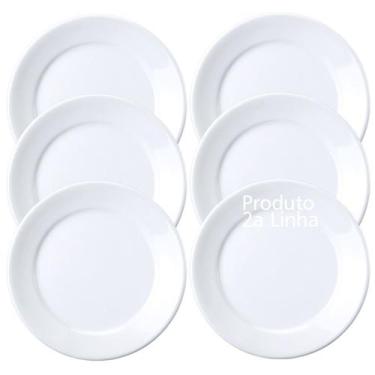Imagem de Jogo 6 Pratos Rasos Porcelana Bar Hotel Germer 2a Linha - Porcelanas G