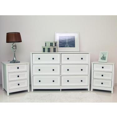 Imagem de Cômoda 6 Gav+2 Mesas de Cabeceira Ditália DM-217 DM-111