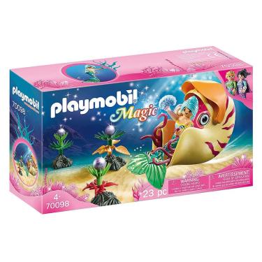 Imagem de Playmobil - Sereia Com Gôndola De Caracol Do Mar - Magic - 70098
