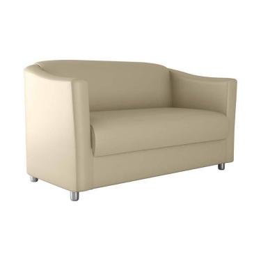 Imagem de Sofá 2 Lugares Pequeno E Compacto Bia 120 Larg Matrix Sintetico Bege