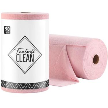 Imagem de Rolo de pano de limpeza Fantasticlean Microfiber, pacote com 90 unidad
