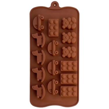 Imagem de Forma de Silicone UDlândia Formato Brinquedo de Criança Antiaderente