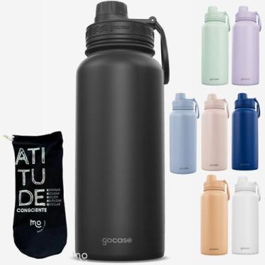 Imagem de KIT Garrafa Térmica Gocase Fresh 950ml com ECO saquinho protetor Molib