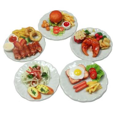 Imagem de Conjunto de comida em miniatura ThaiHonest em escala 1:6 para casa de 