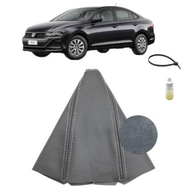 Imagem de Forração Coifa Couro Marcha Alavanca Câmbio Manual Virtus Highline 201